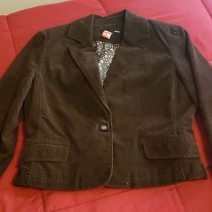 2- piece corduroy suit.